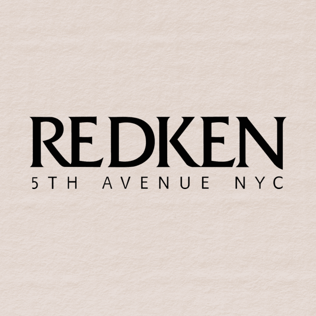 Redken logo with "5th Avenue NYC" text on a textured beige background.